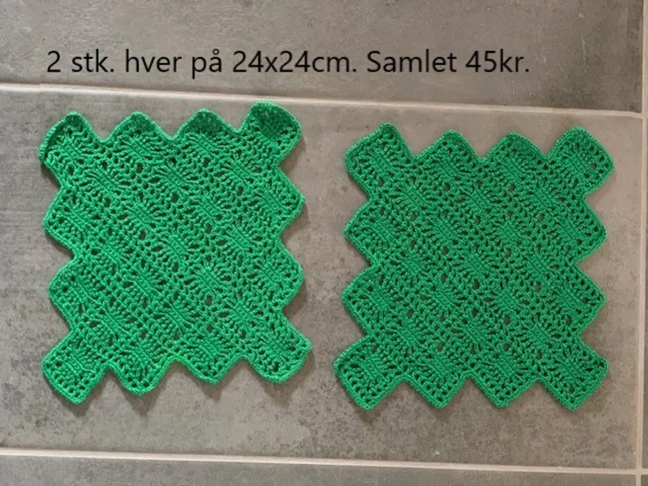 Billede 3 - Flakoner - hjemmehæklede i bomuld - ubrugte/nye