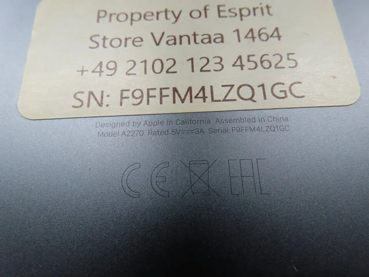 Billede 4 - Tablet, APPLE IPAD Type: A2270