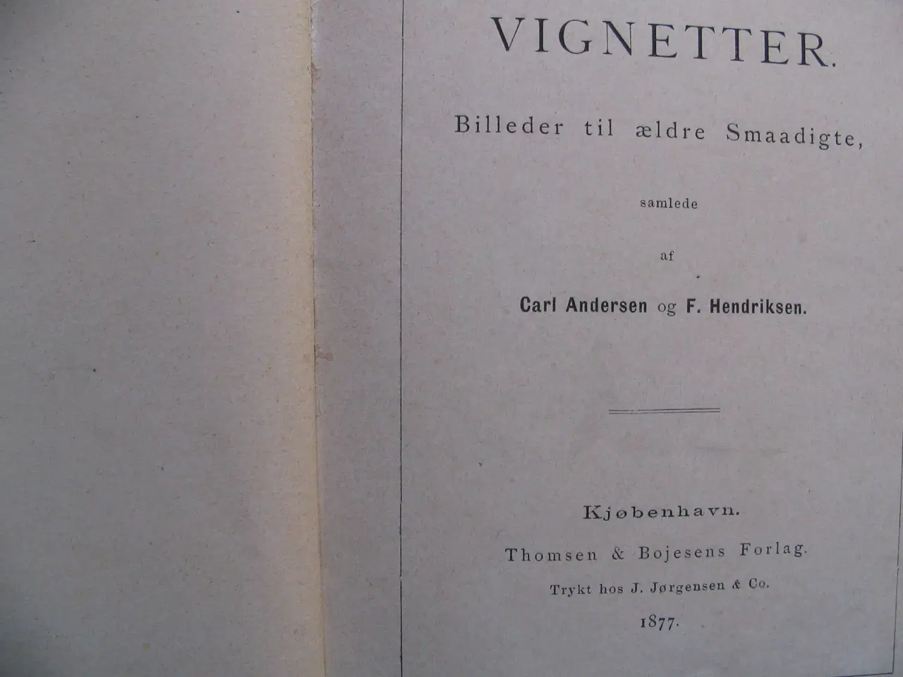 Billede 3 - Carl Andersen og F. Hendriksen, fra 1877