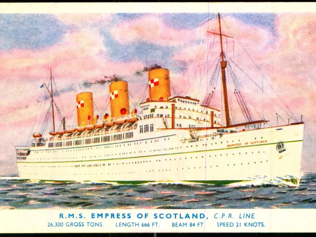Billede 1 - R.M.S. Empress of Schotland - Salmon 5192 - Brugt