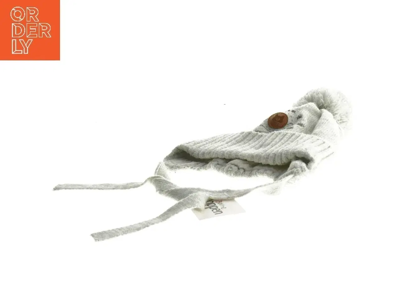 Billede 2 - Hue med øreklapper og pompon (str. 3-6 måneder)