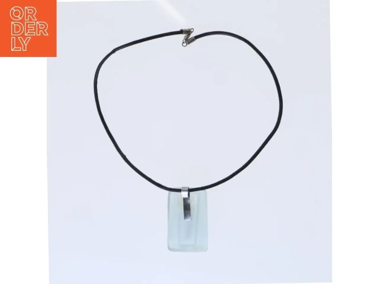 Billede 2 - Glasvedhæng halskæde (str. 42 cm)
