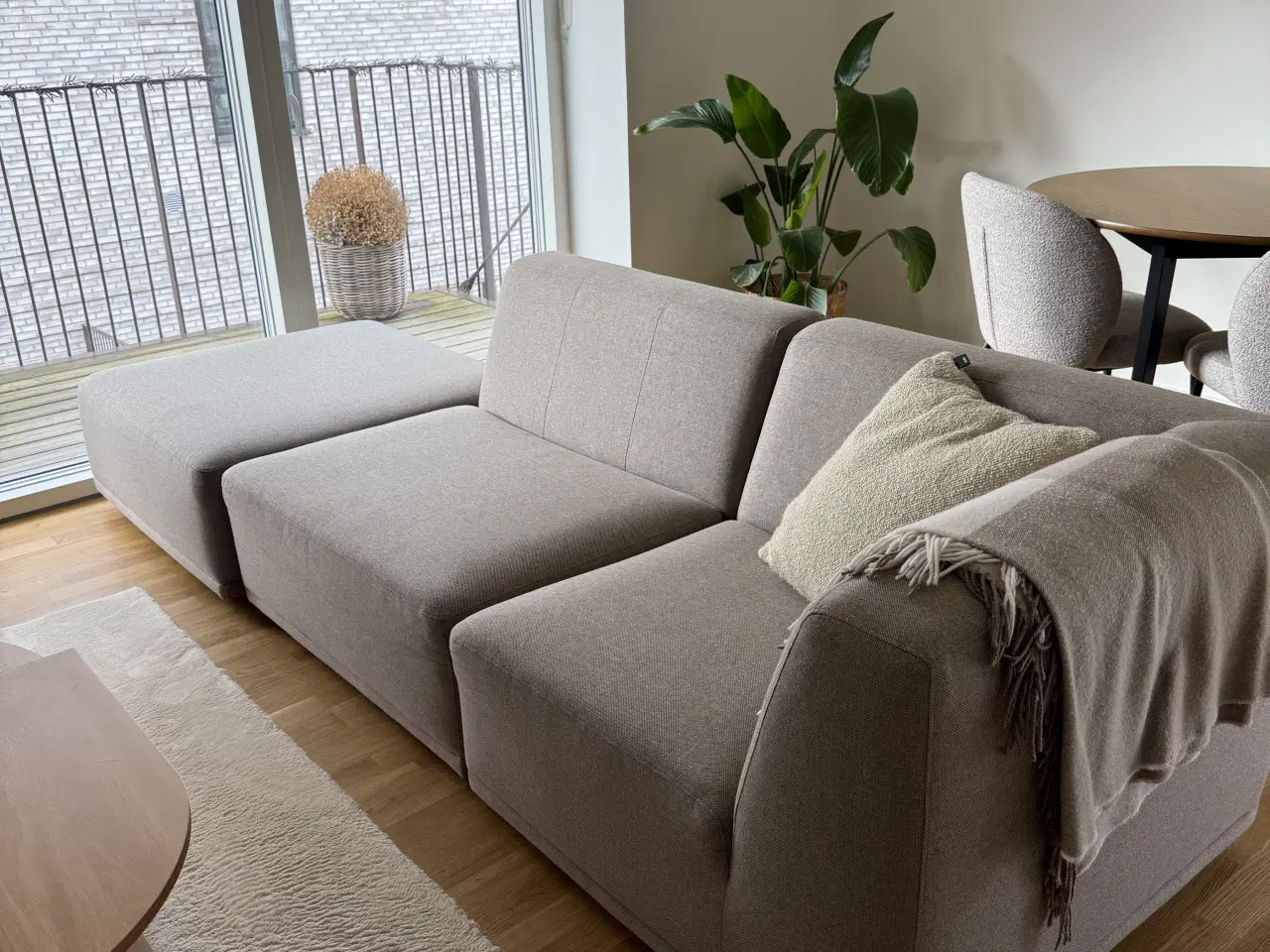 Billede 1 - Beige modulsofa – New York – 3 moduler – fremstår