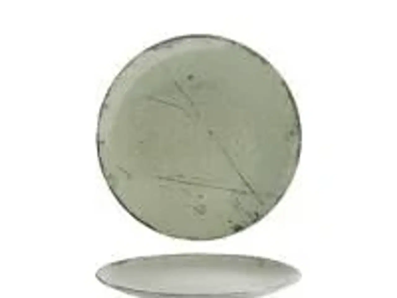 Billede 1 - 12 stk. Tallerken coupe grøn 240 mm Stone