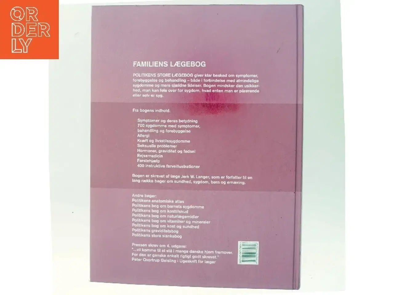 Billede 3 - Politikens store lægebog af Jerk W. Langer (Bog)