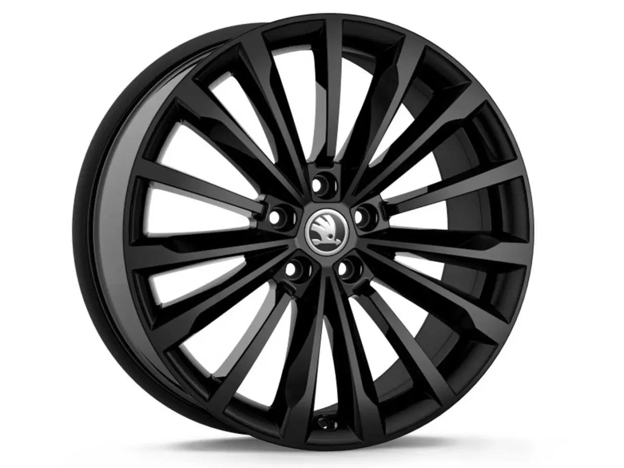 Billede 2 - 4 - Alloy whell trinity glossy black design 19 Sko