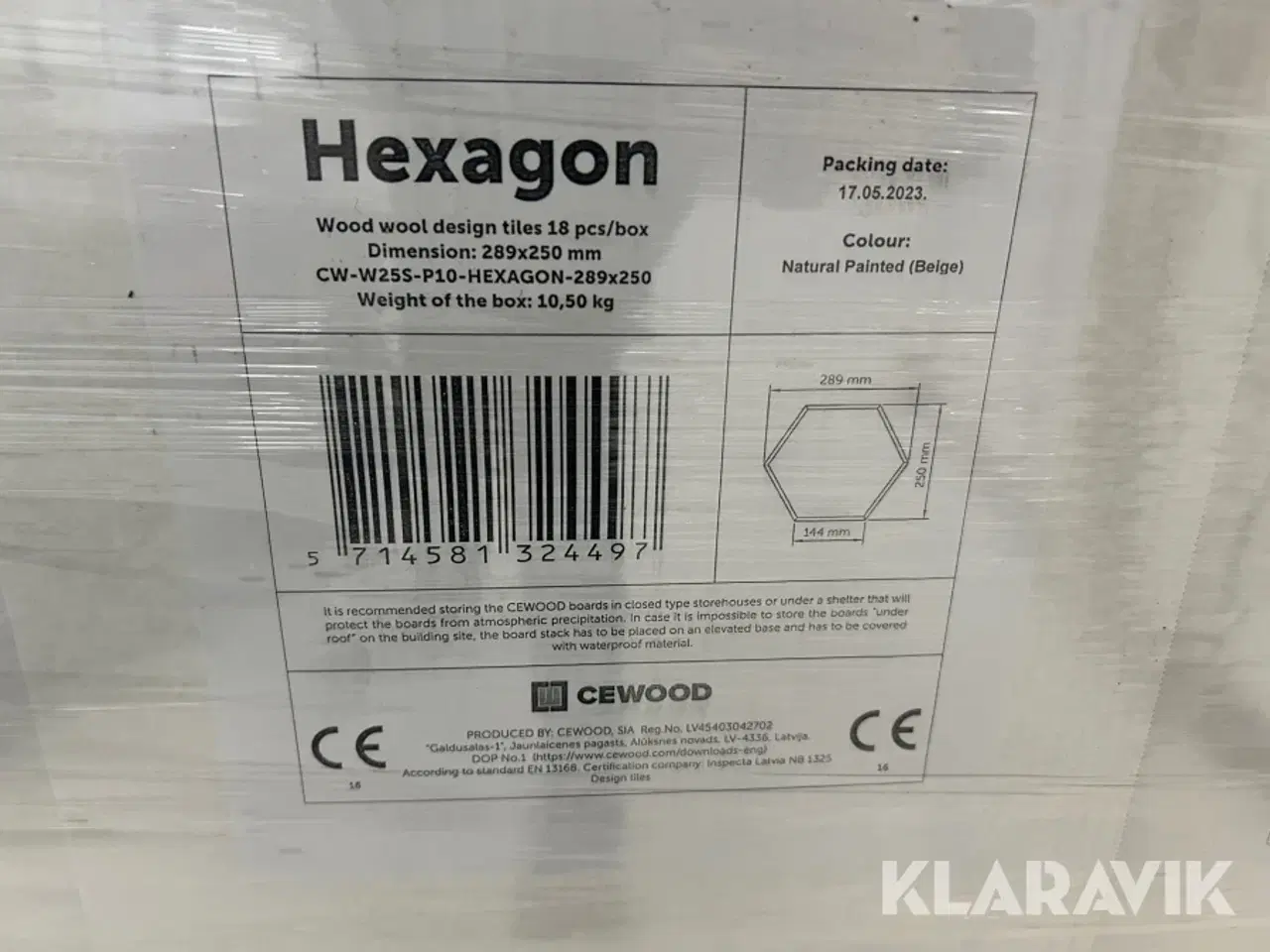 Billede 11 - Træbeton plader Fibrotech Hexagon 216 styk