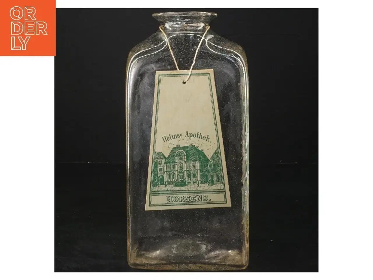 Billede 2 - Vintage Apotekerflaske fra Helms Apothek (str. 22x9x10 cm)