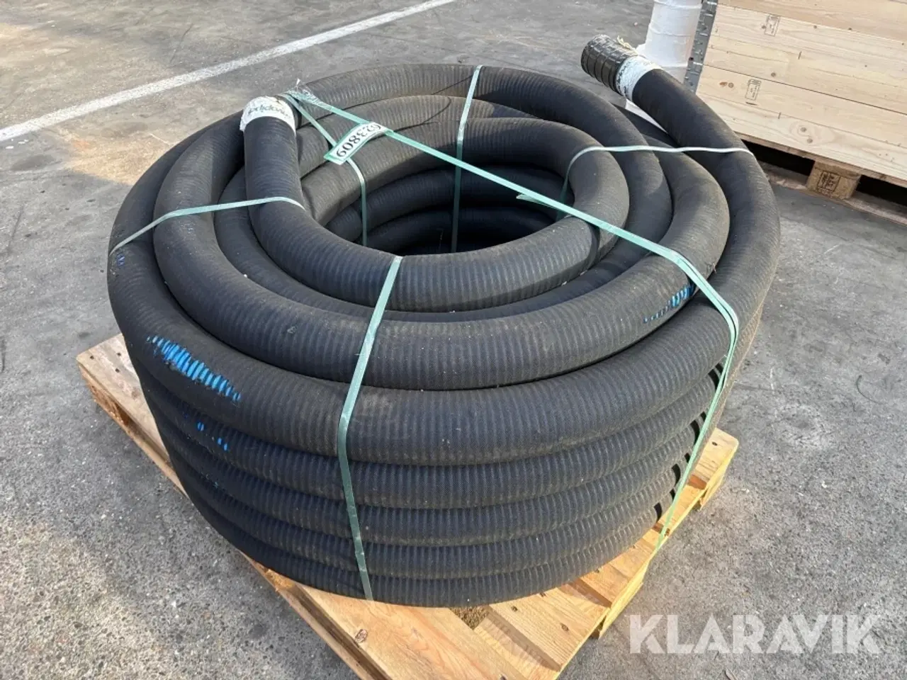 Billede 4 - Drænrør blå HDPE 80/92 mm med filt 50 meter