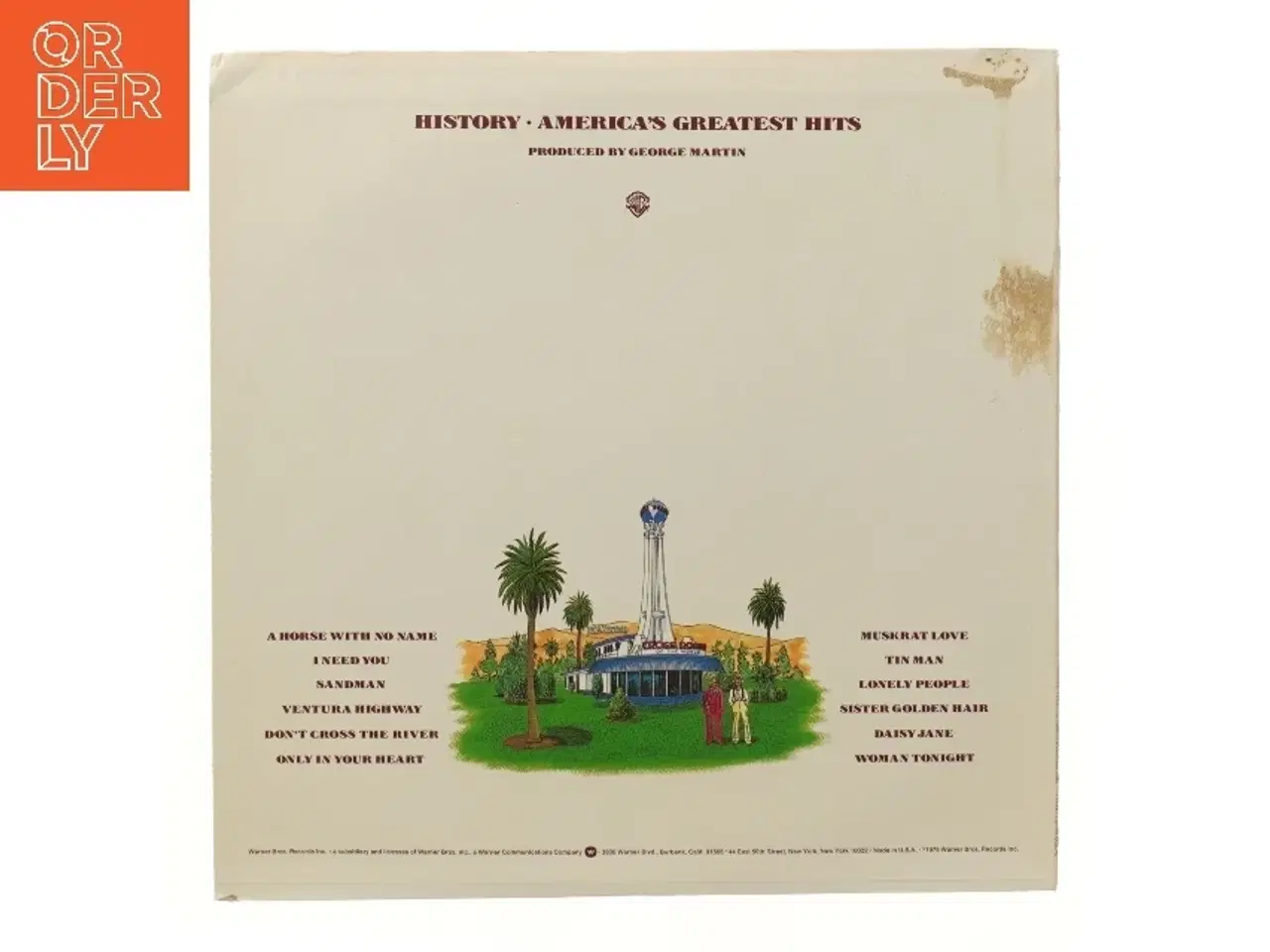Billede 2 - LP History: America&#39;s Greatest Hits af bandet America fra Warner Bros.