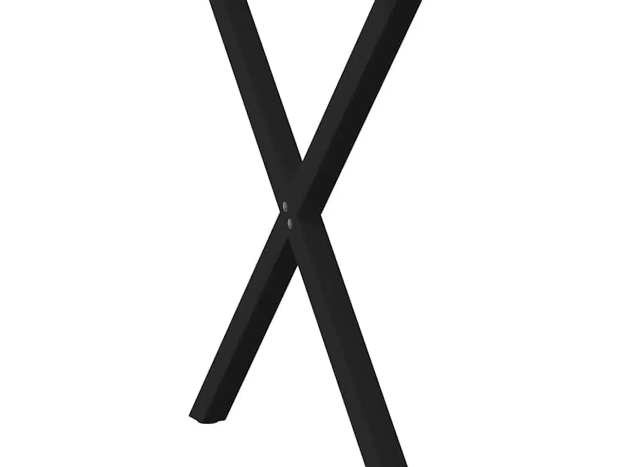 Billede 4 - Spisebordsben X-formet 2 stk. sort 70 x (72-73) cm stål