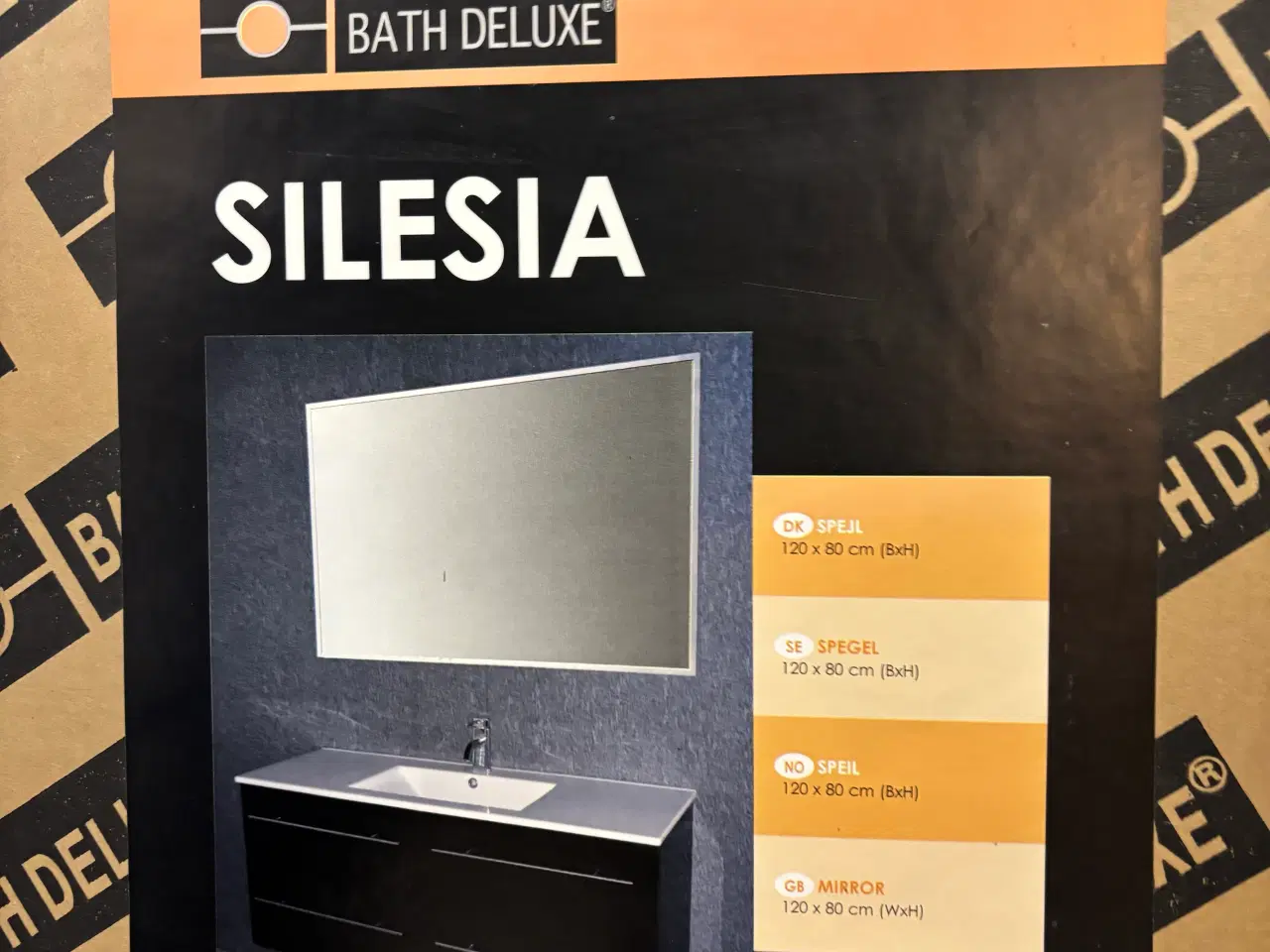 Billede 2 - Spejl på 120 x 80 cm som ikke har været udpakket