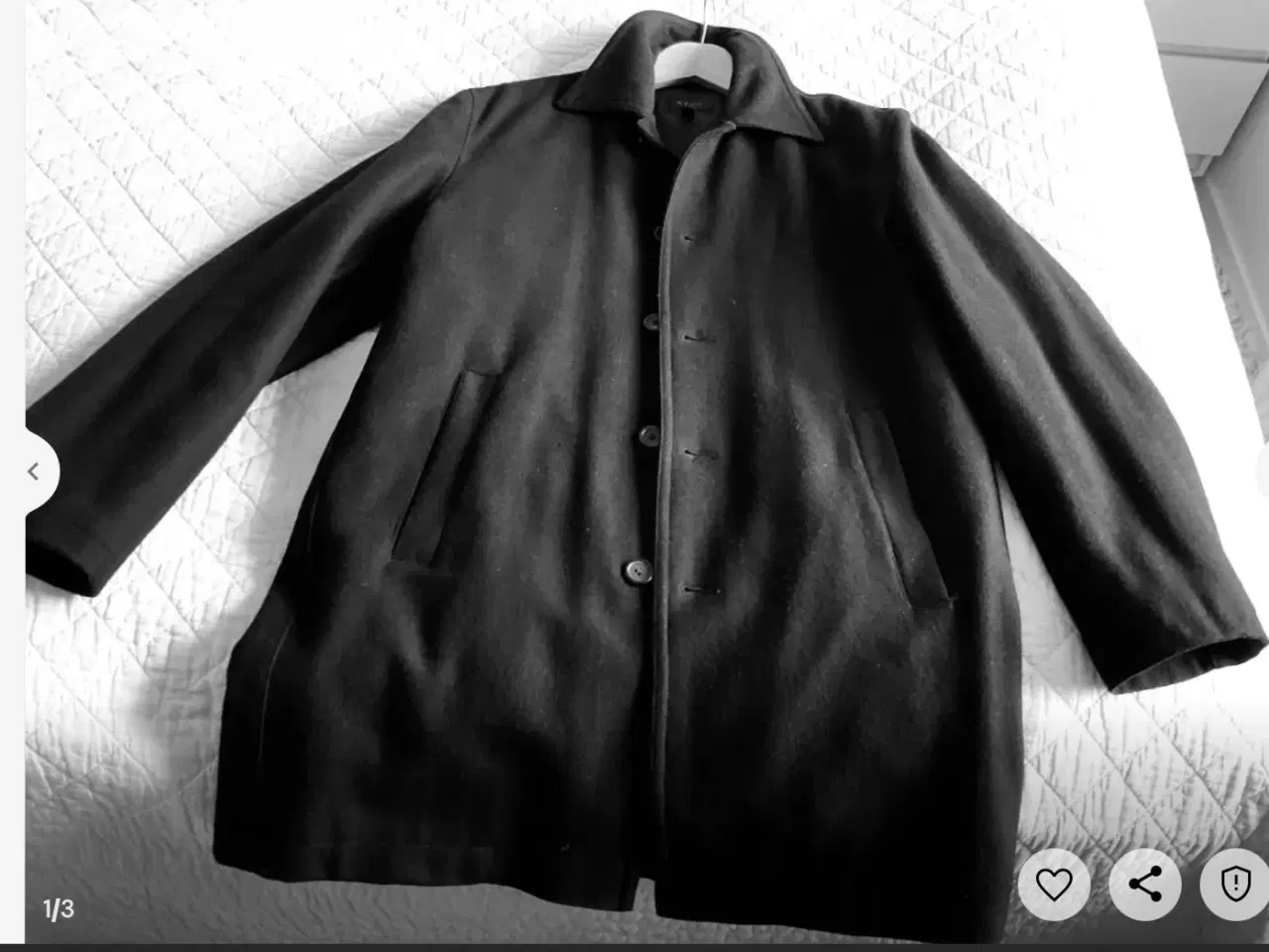 Billede 1 - Herre uld frakke 