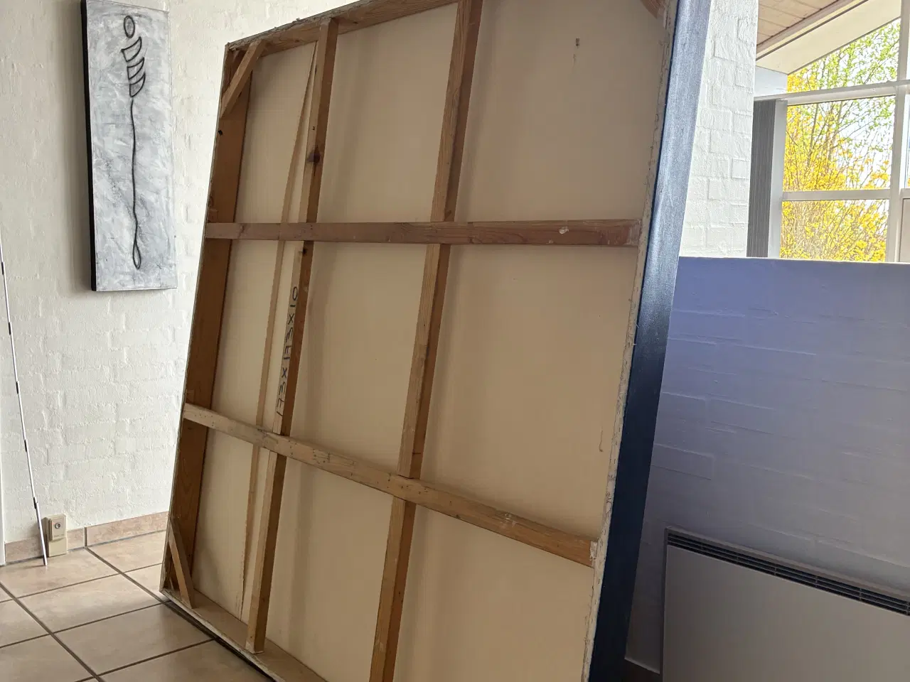 Billede 1 - Abstrakt maleri i blå nuancer