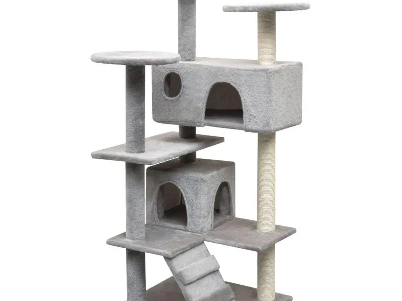 Billede 1 - Kradsetræ til katte med sisal 125 cm grå