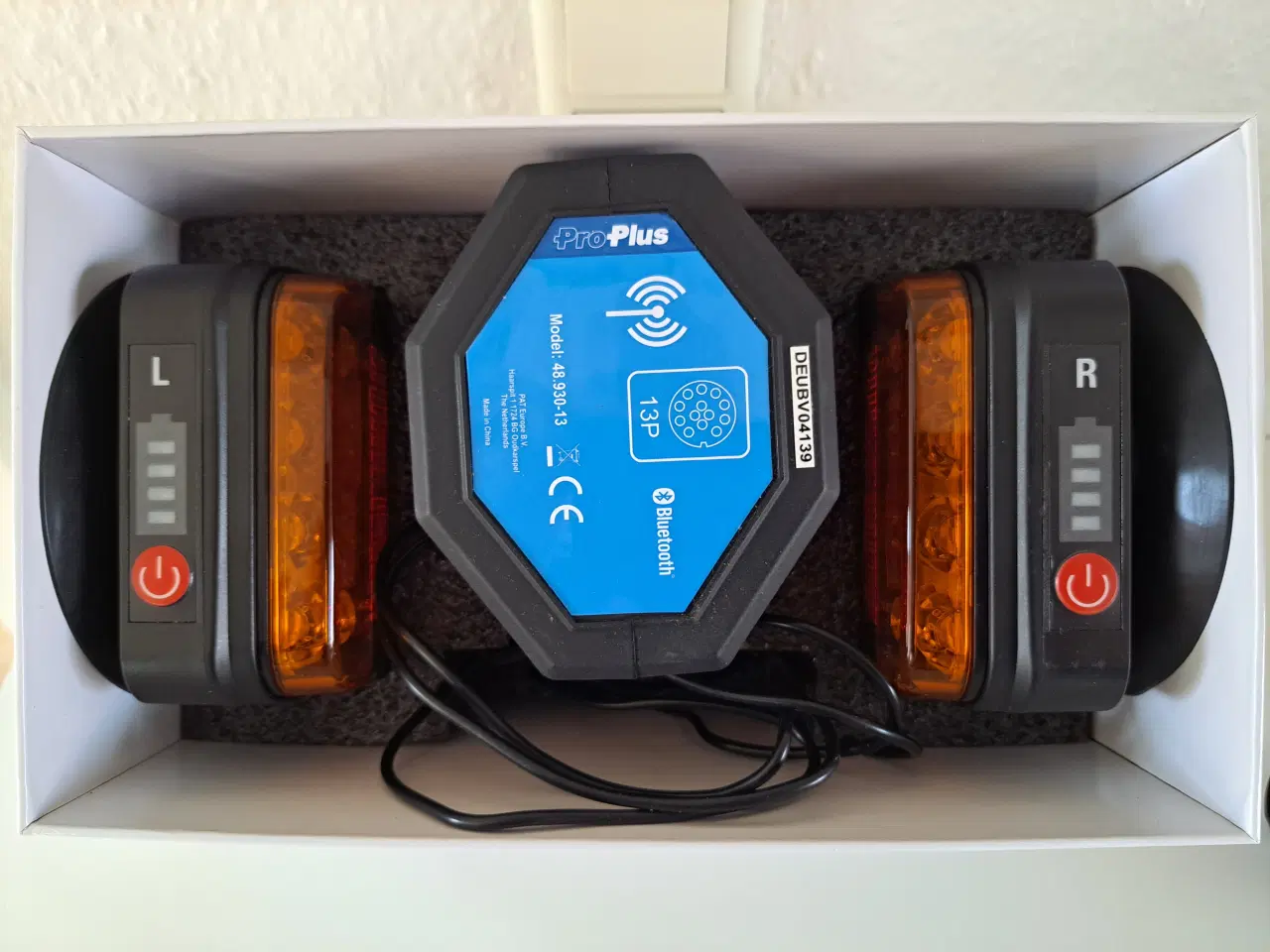 Billede 2 - Lygtesæt LED trådløs 13 polet med ekstra adapter 