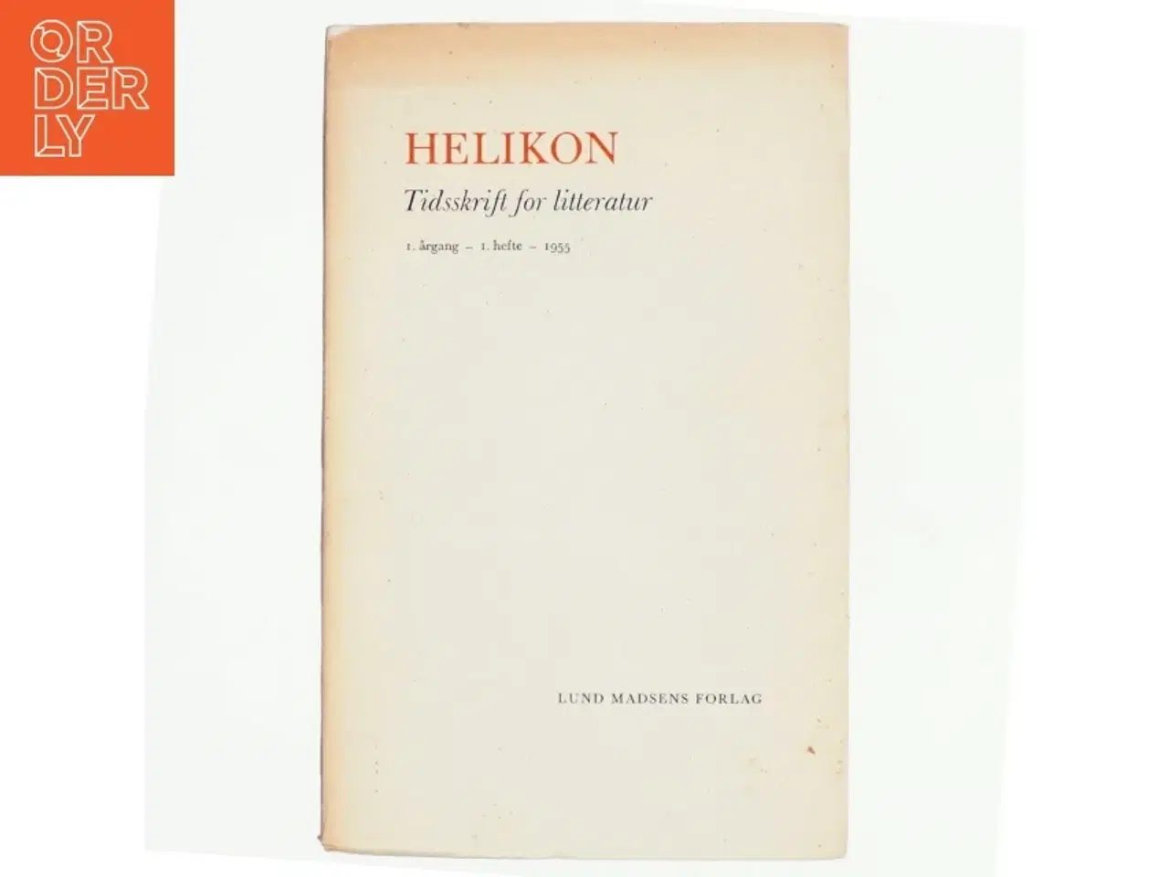Billede 1 - Helikon, tidsskrift for litteratur