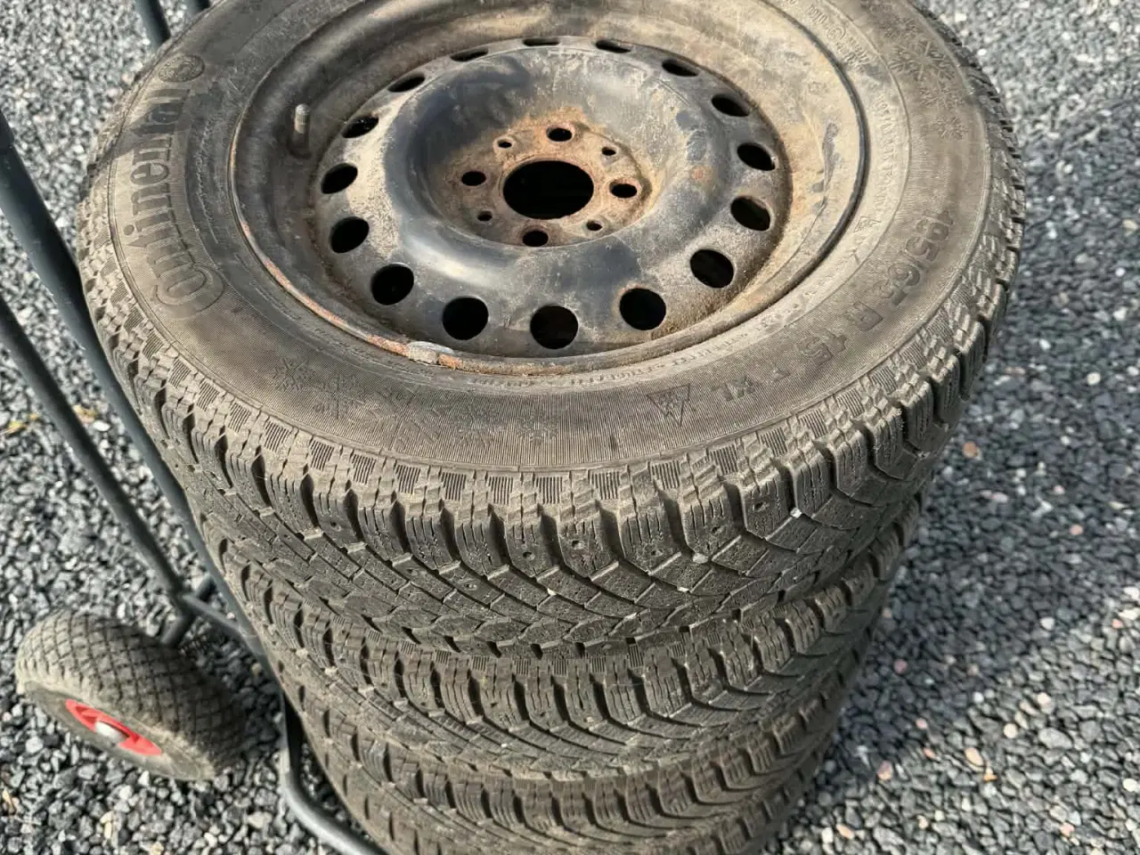 Billede 1 - 16" Stålfælge med Continental vinterdæk