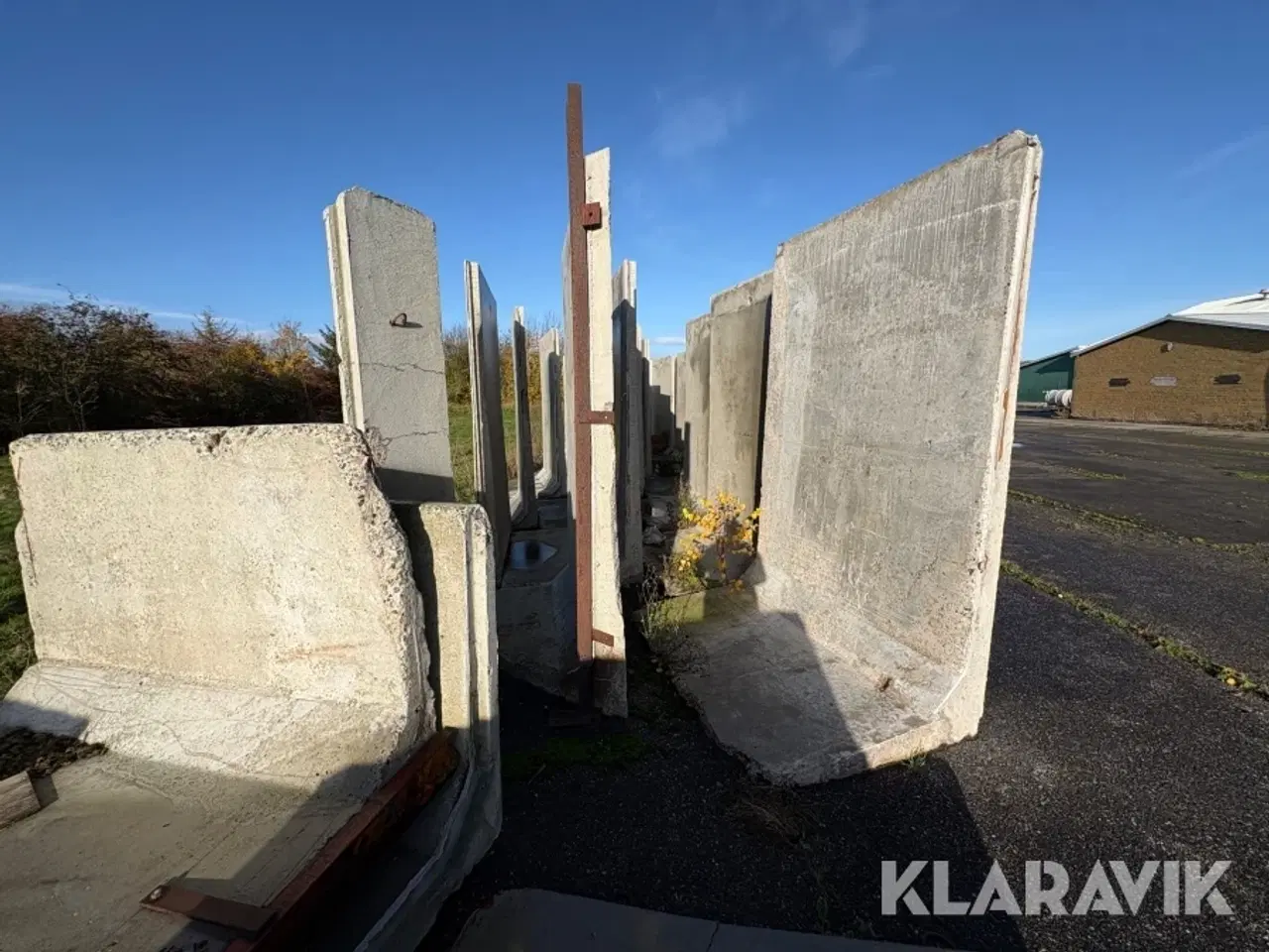 Billede 12 - Beton skillevægge fra kornlager anslået 81 styk.
