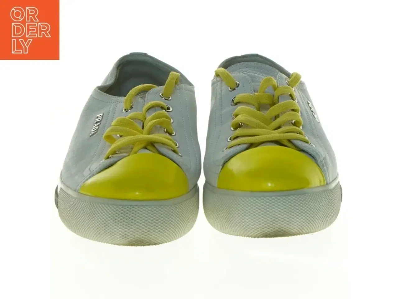 Billede 2 - Prada sneakers med gule snørebånd fra Prada (str. 37)