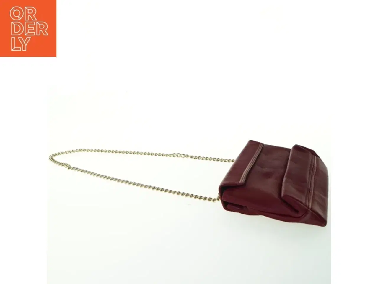 Billede 2 - Rød skuldertaske med kæde (str. 25x14 cm)