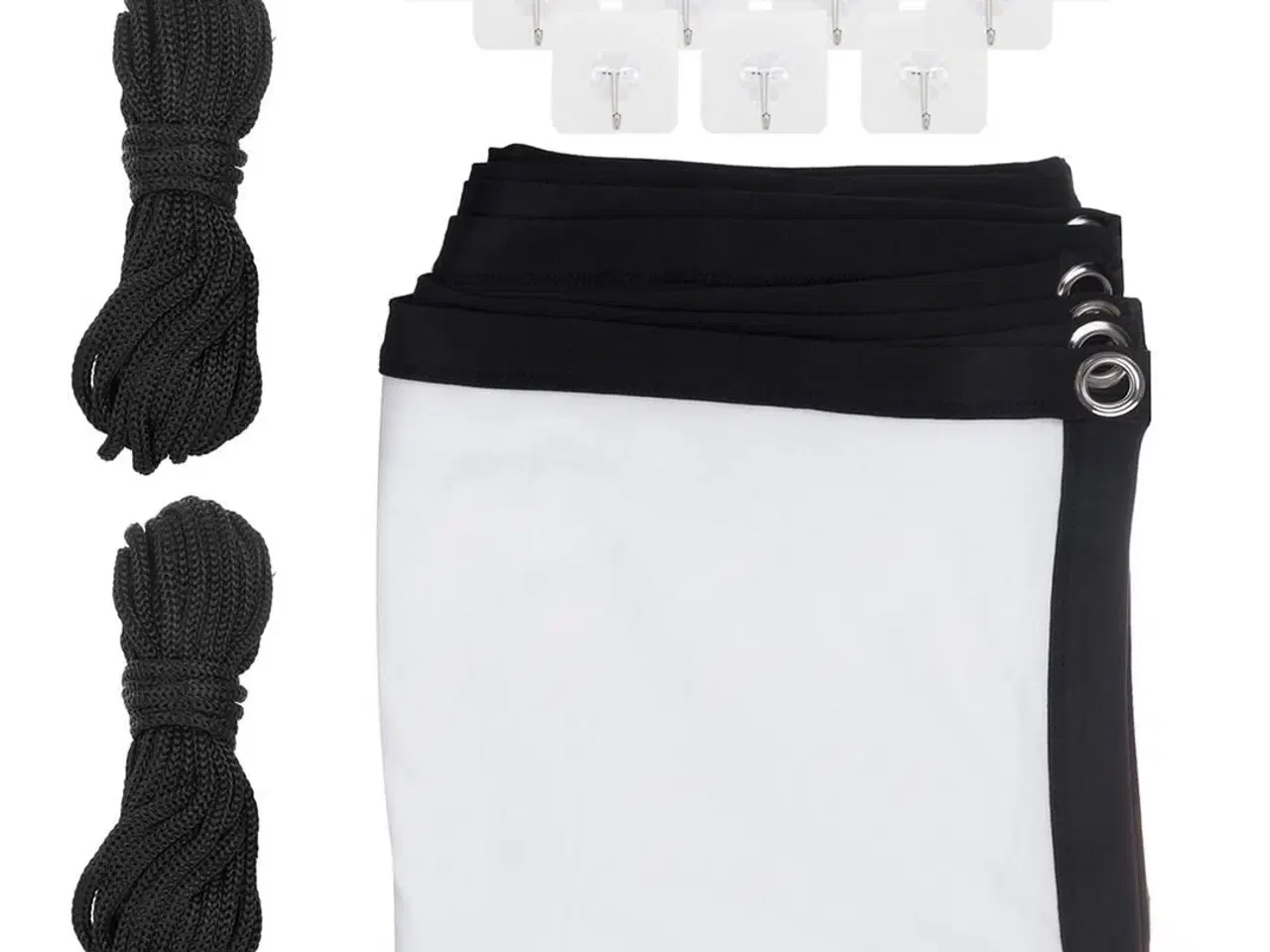 Billede 2 - Projektor lærred 150" Maclean – 330×187 cm, 16:9 kant, ophængskroge