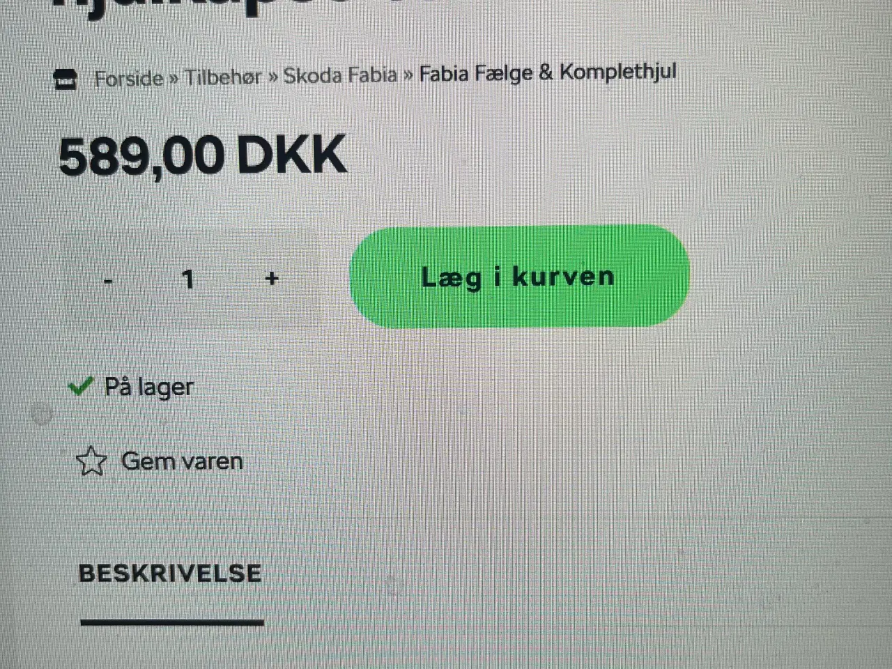 Billede 4 - Hjulkapsler Skoda Fabia 15"