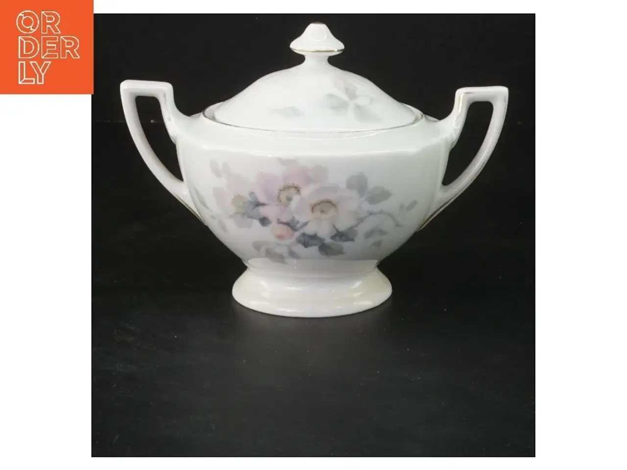 Billede 2 - Porcelæn sukkerskål og mælkekande fra Bavaria (str. ø 10 cm og ø 12 cm)