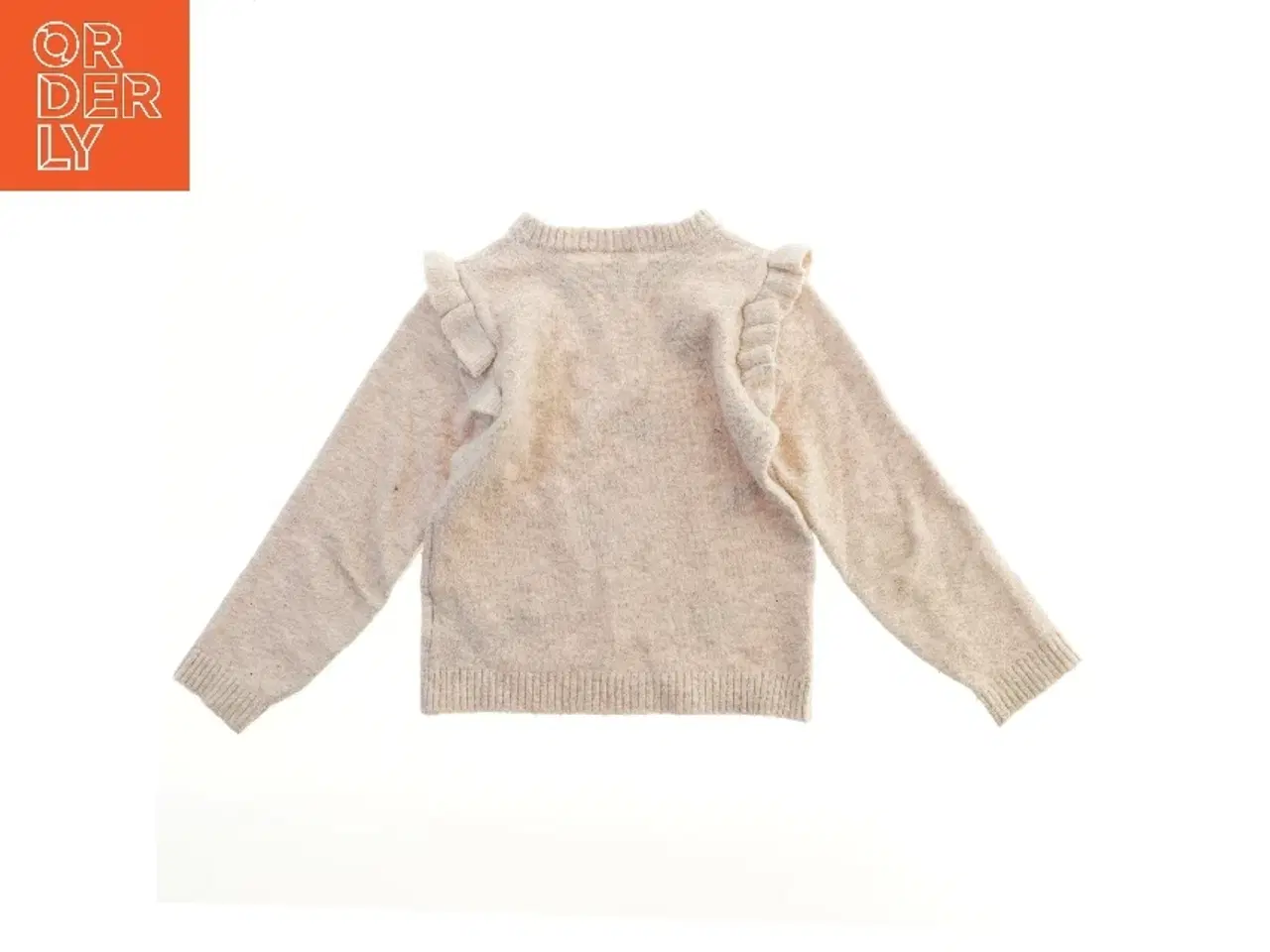 Billede 2 - Børnesweater med flæser og blomstermønster fra Minymo (str. 122)