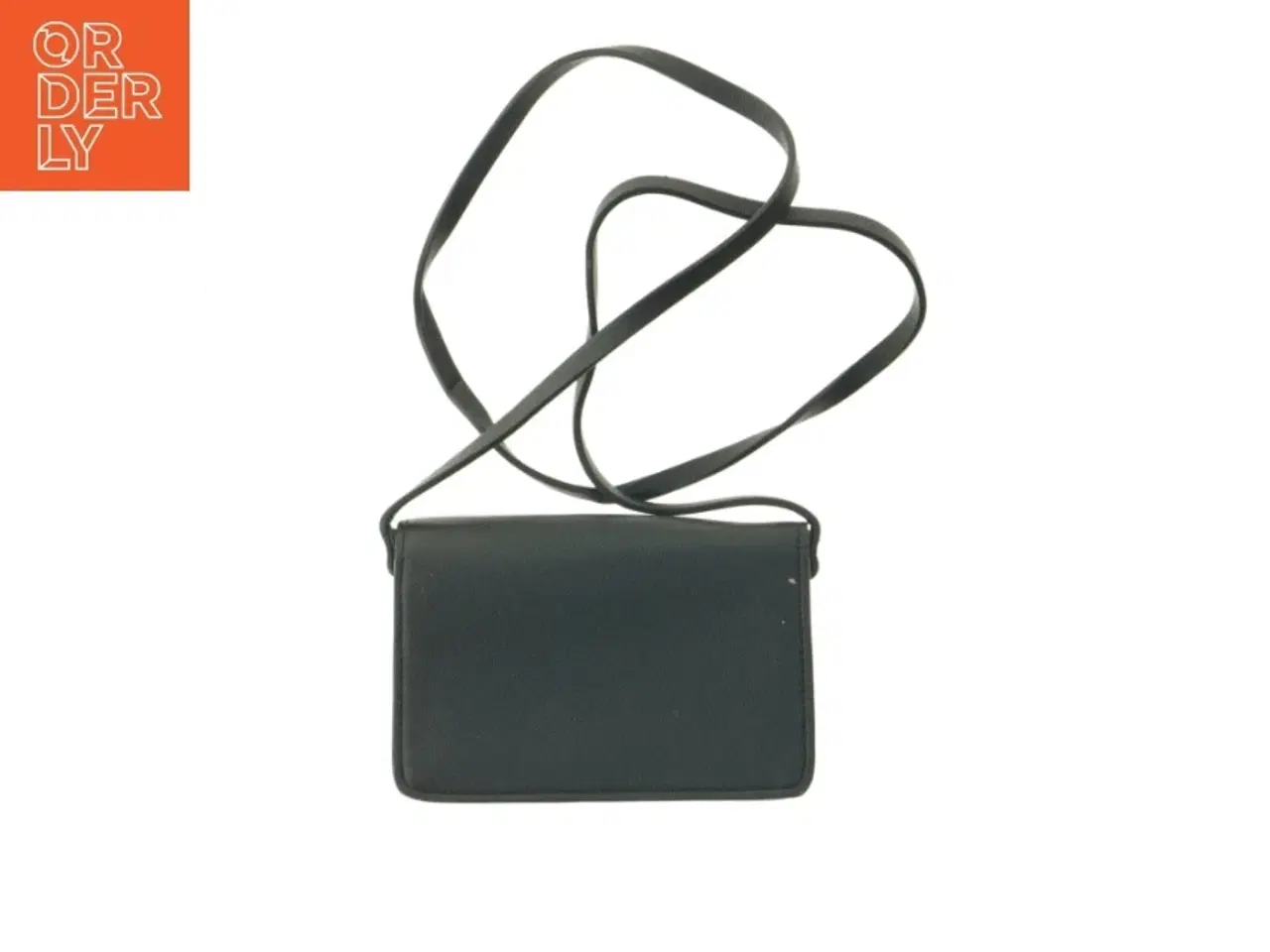 Billede 5 - Sort skuldertaske med gulddetalje fra H&M (str. 11x17x4 cm)