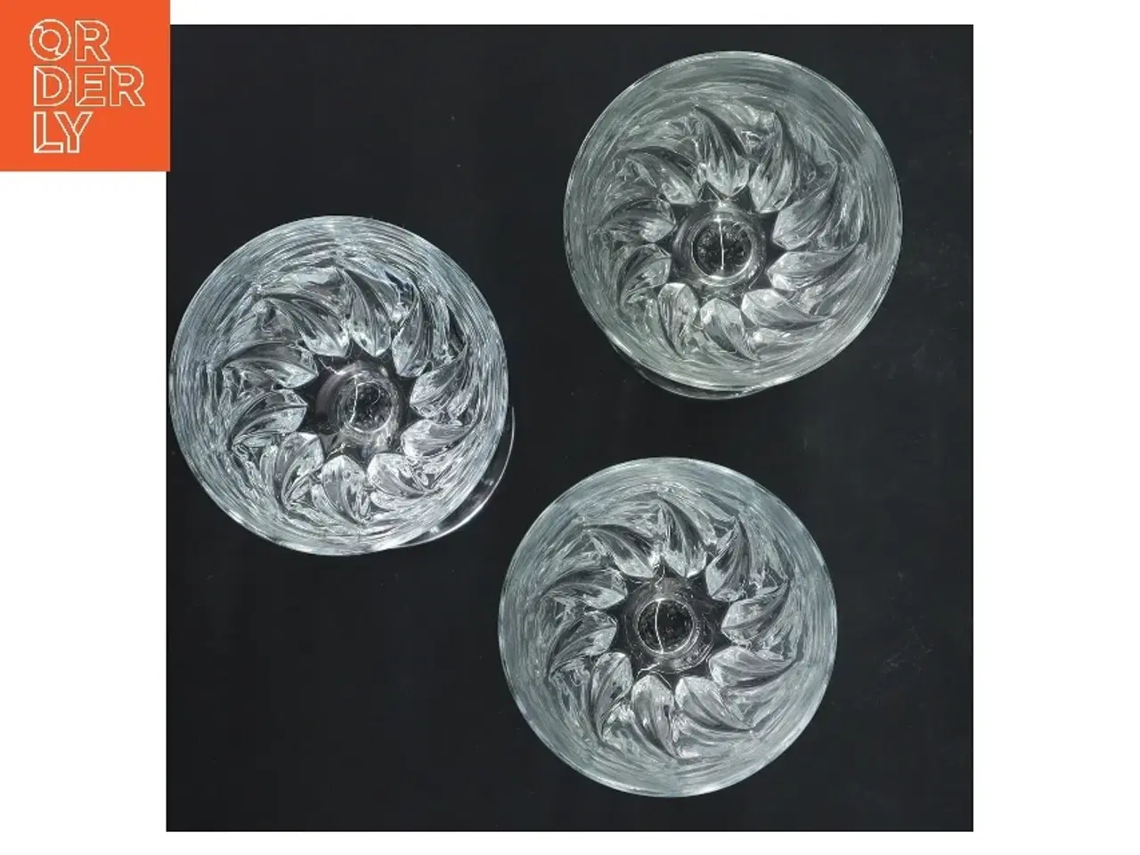 Billede 3 - Tre krystalglas (str. 3 stk Ø 7,5 cm længde 16 cm)