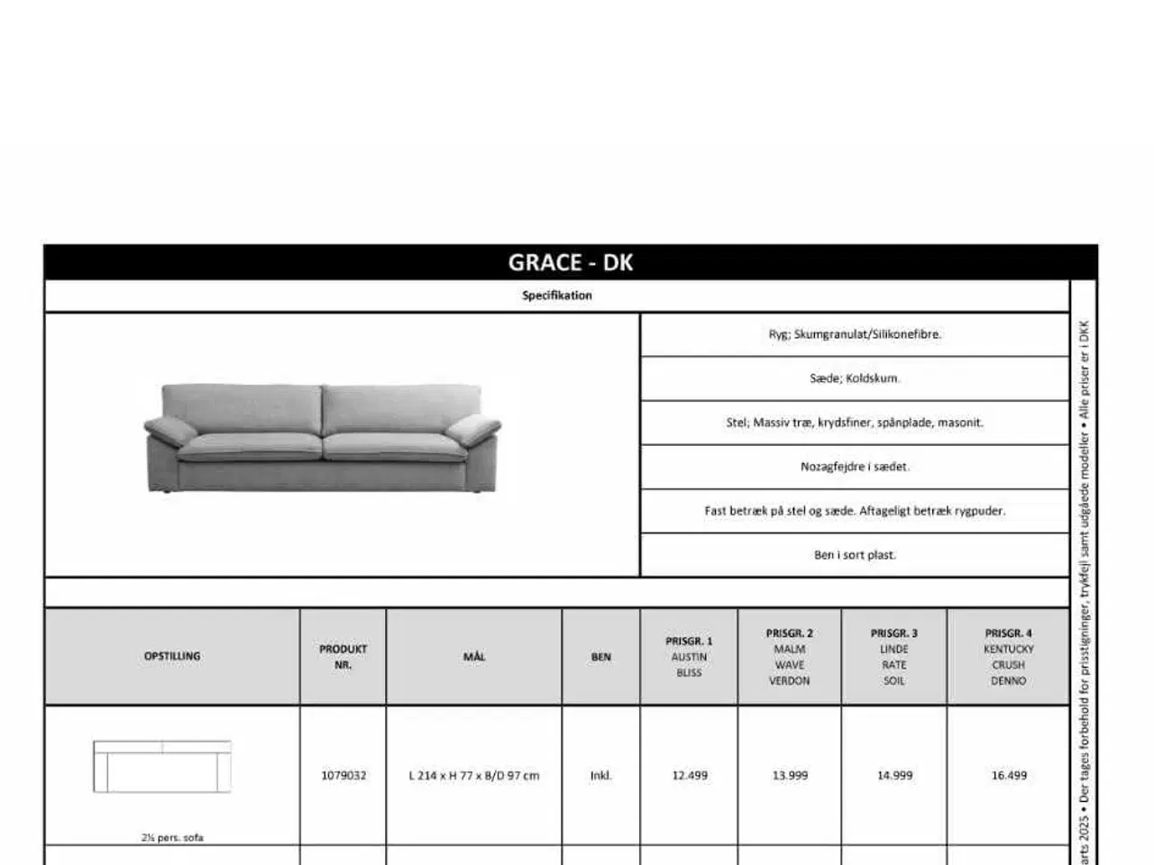 Billede 4 - Gråmeleret Ilva sofa model Grace 