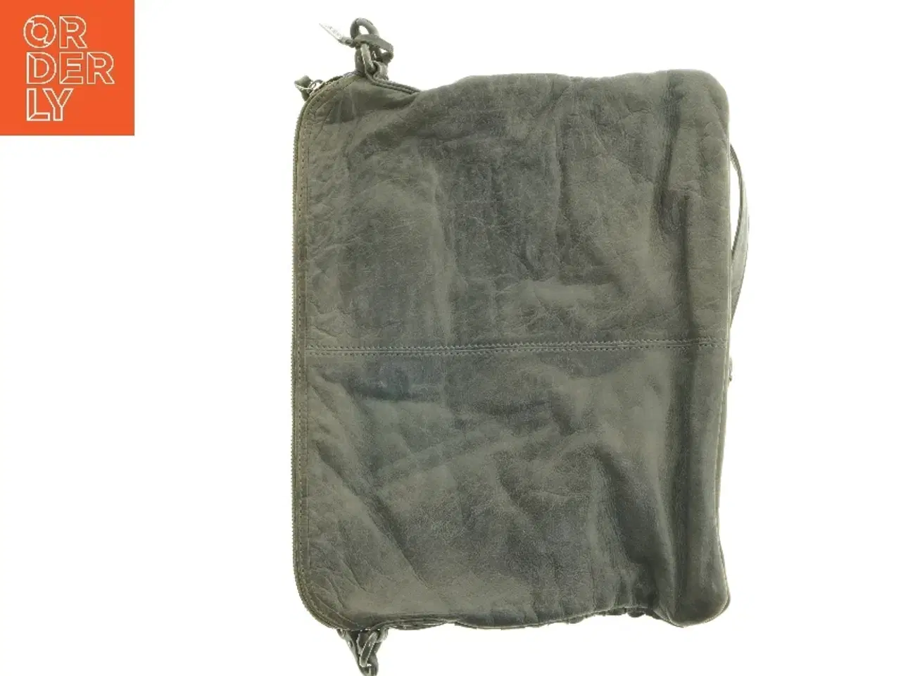 Billede 6 - Flettet læderskuldertaske (str. 35 x 28 cm)