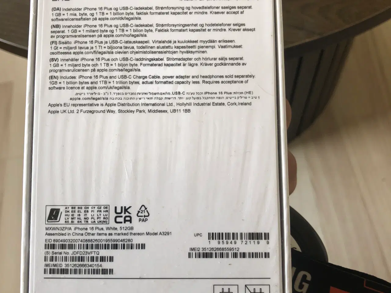 Billede 2 - iPhone 16plus 512gb NY!