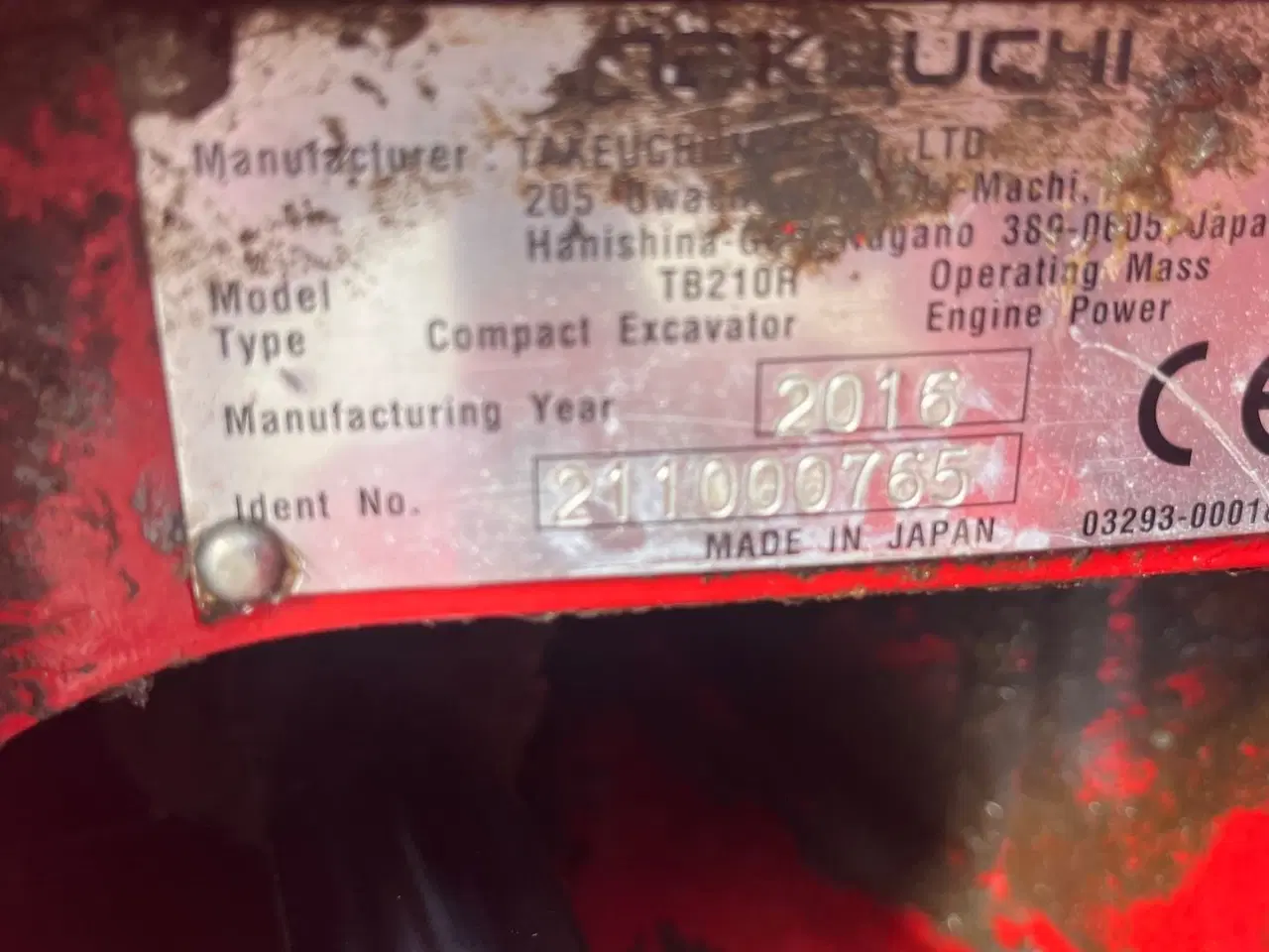 Billede 10 - Takeuchi TB210R Tilt fæste med halvautomatisk s30/150