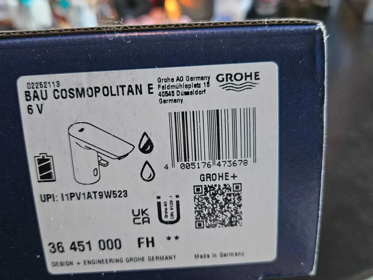 Billede 1 - Grohe Bau Cosmopolitan E håndvaskarmatur, berøring