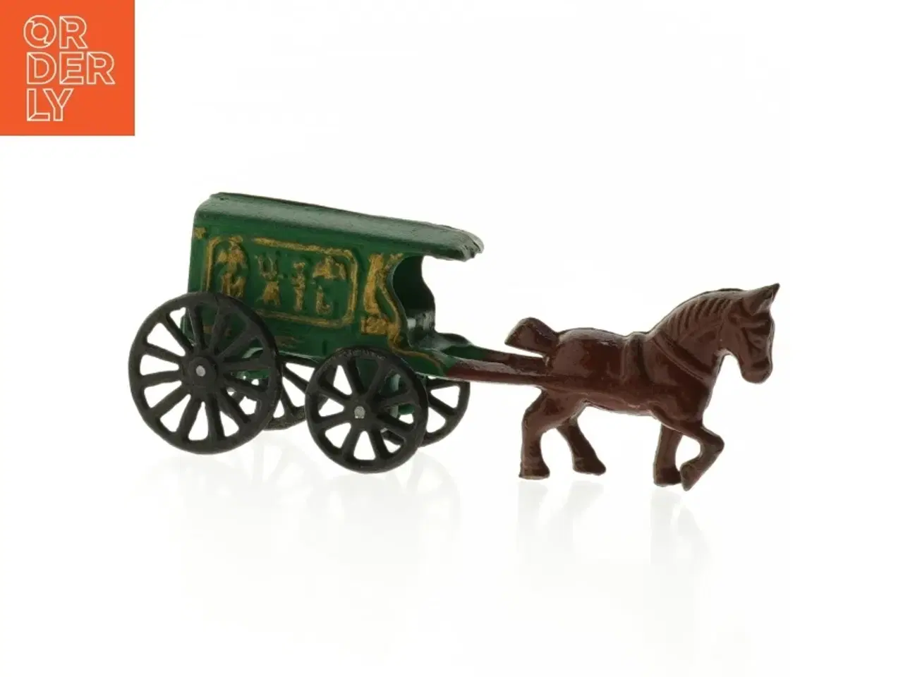 Billede 1 - Vintage Kenton legetøjshestevogn (str. 20 x 9 cm)