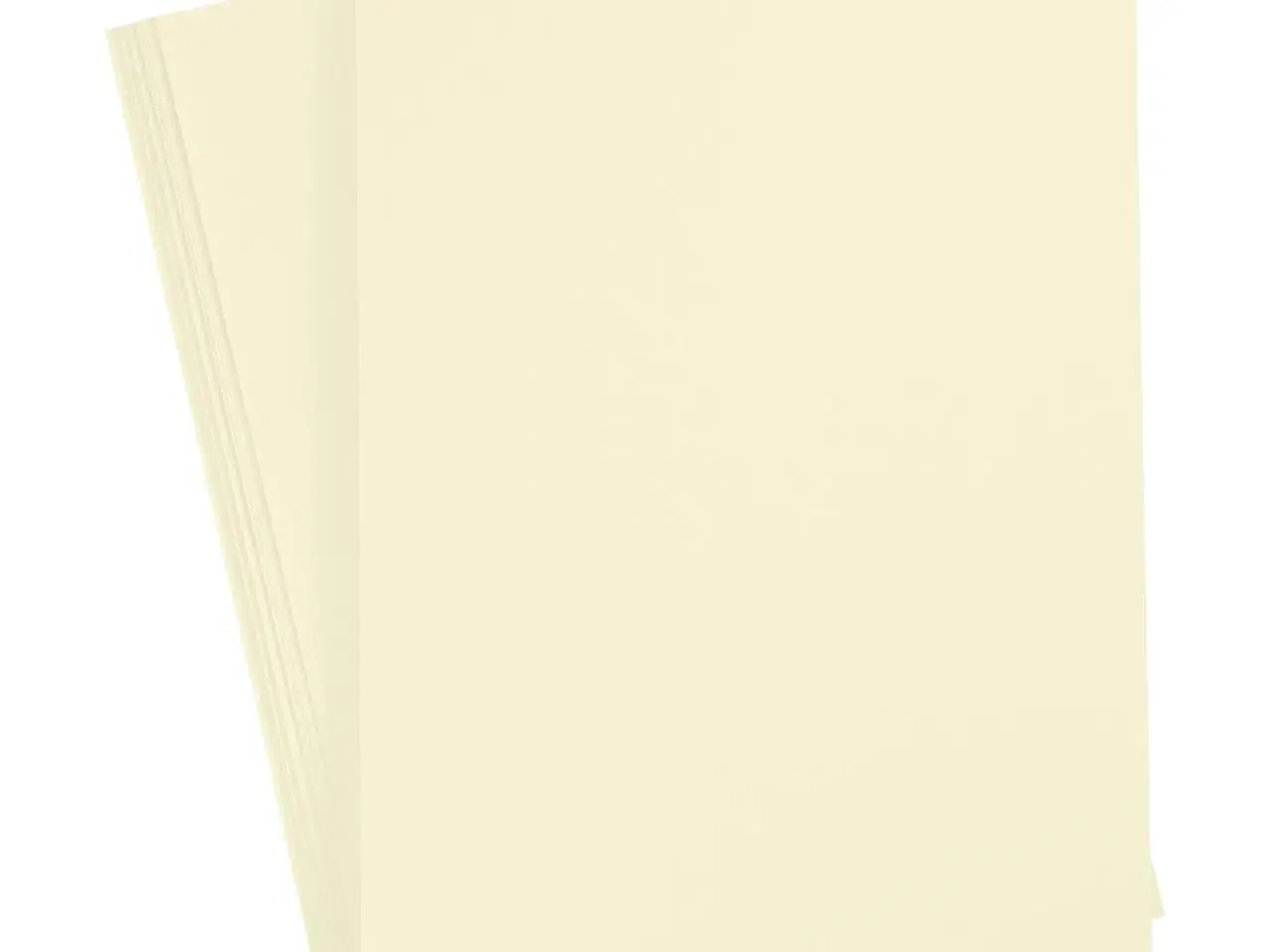 Billede 1 - Pastelgul A4 Karton 210g - 10 ark til kreative projekter