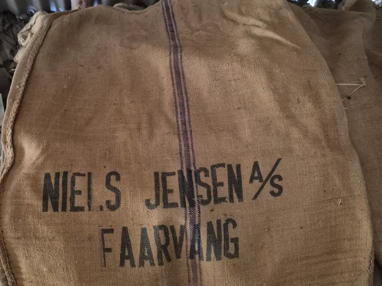 Billede 2 - Gamle kornsække / jutesække – retro / dekoration