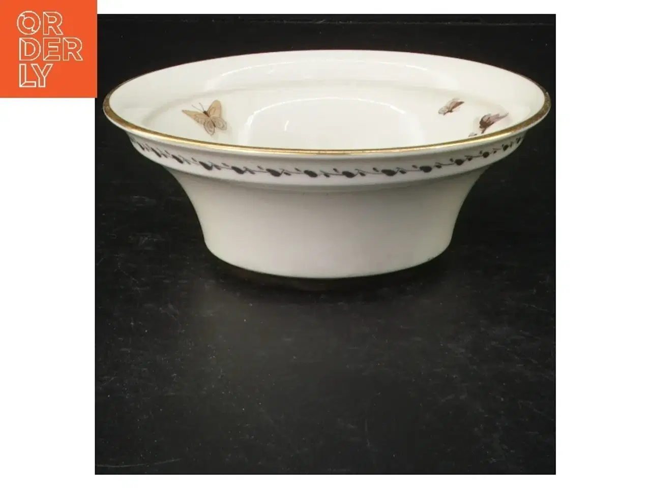 Billede 2 - Keramikskål med blomstermotiv fra Royal Copenhagen