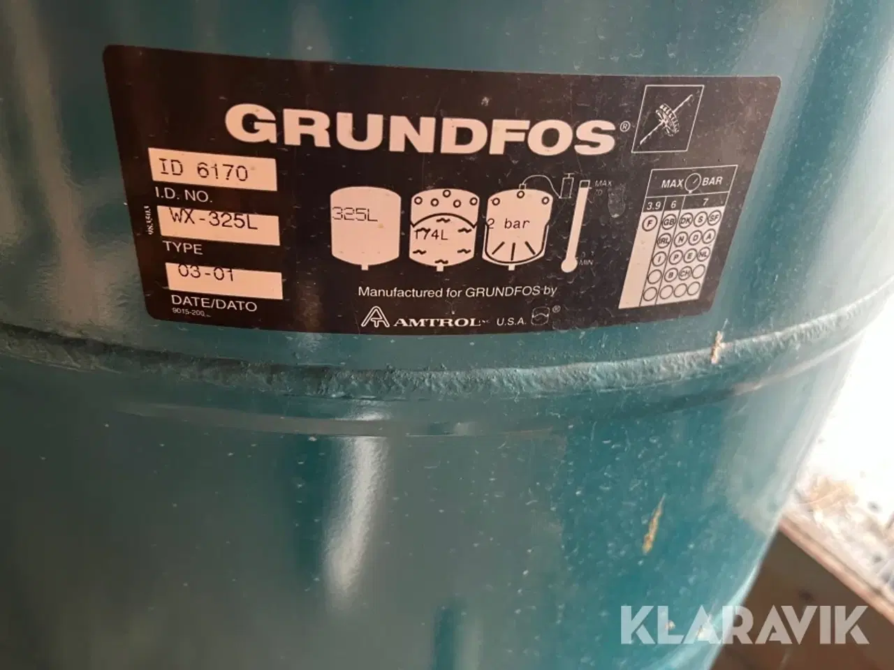 Billede 11 - Pumper og hydrotank Grundfos 425L