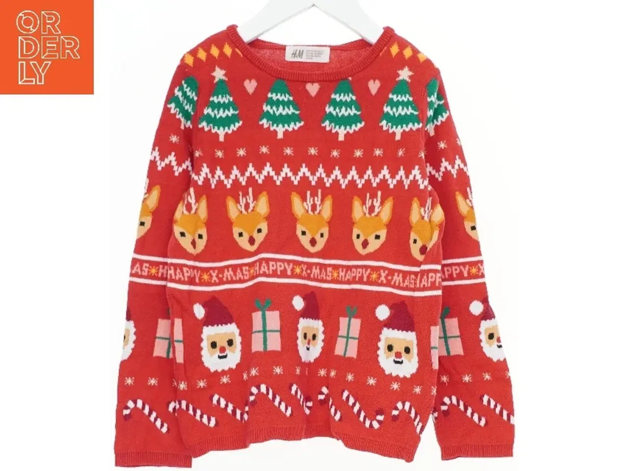 Billede 1 - Julesweater med mønster fra H&M (str. 128)