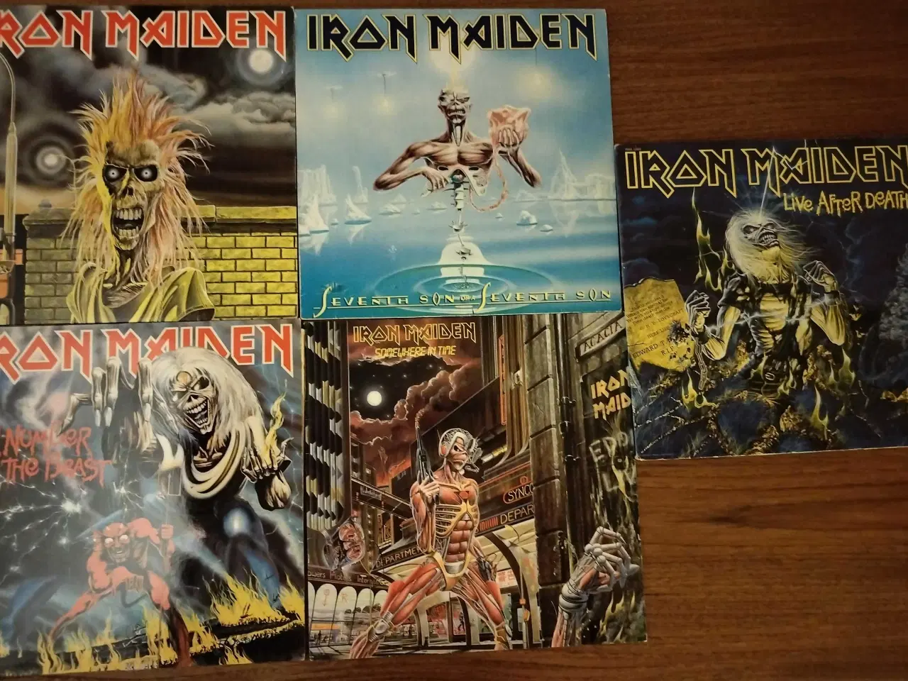Billede 3 - Fem Iron Maiden plader 