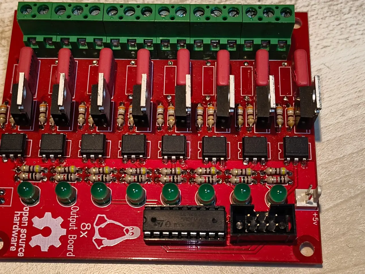 Billede 1 - Relæ print, input print, Raspberry Pi