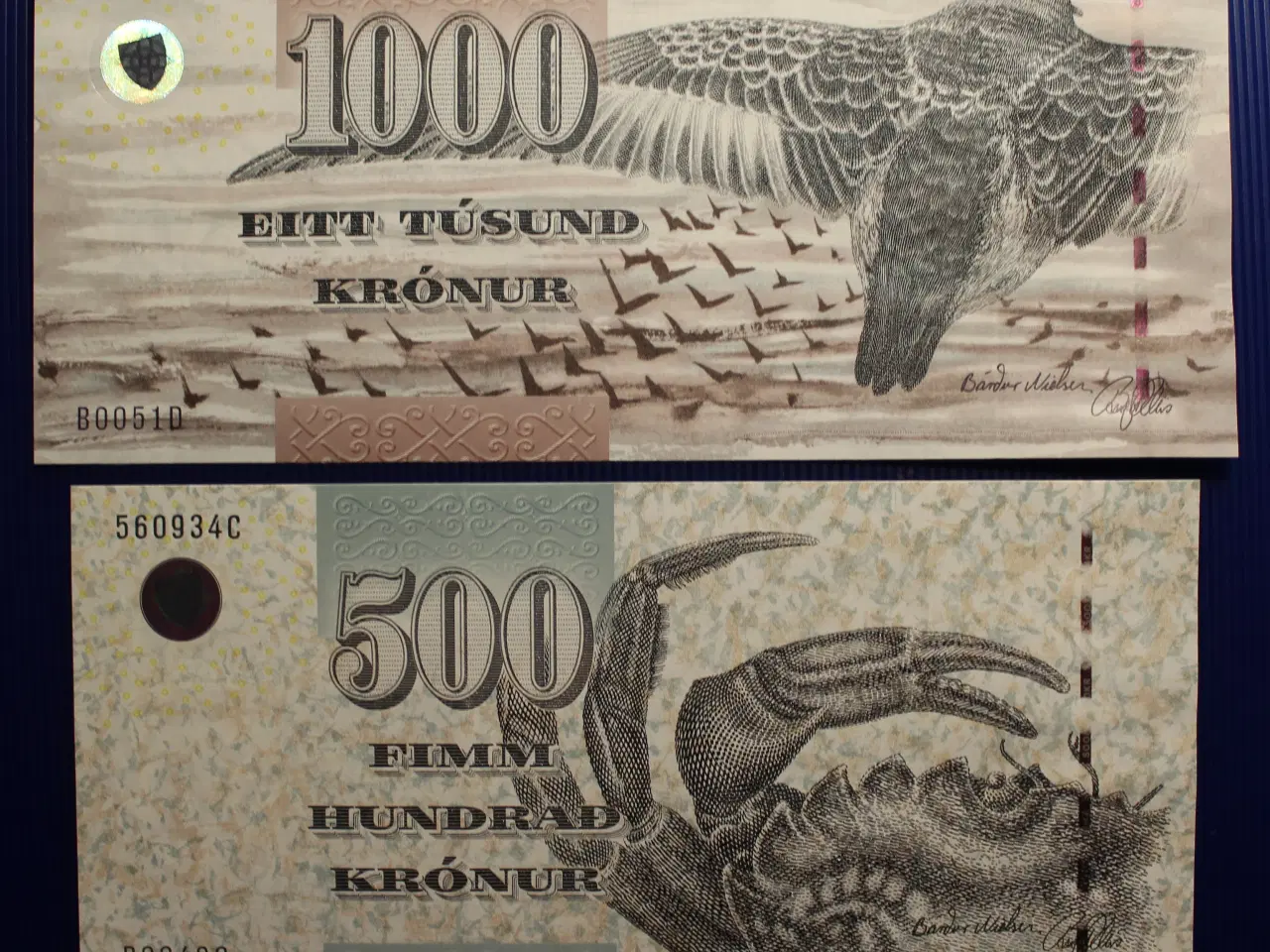 Billede 2 - 5 Færøske sedler, 2001-2005