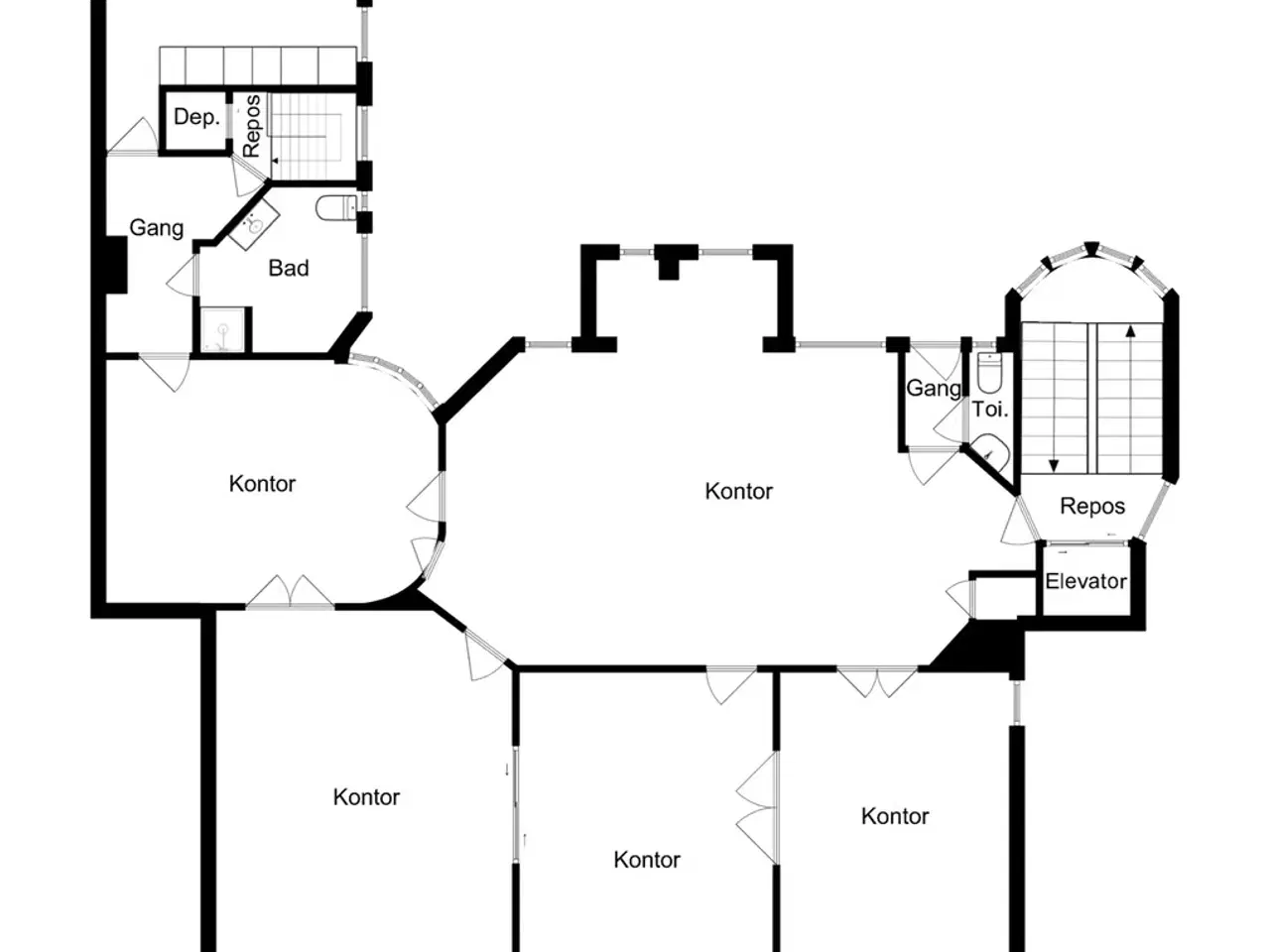 Billede 17 - Kontorlejemål med bolig