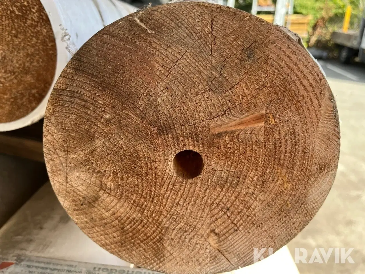Billede 8 - Stolper/pullerter Lilleheden Limtræ rund 8 styk 190mm