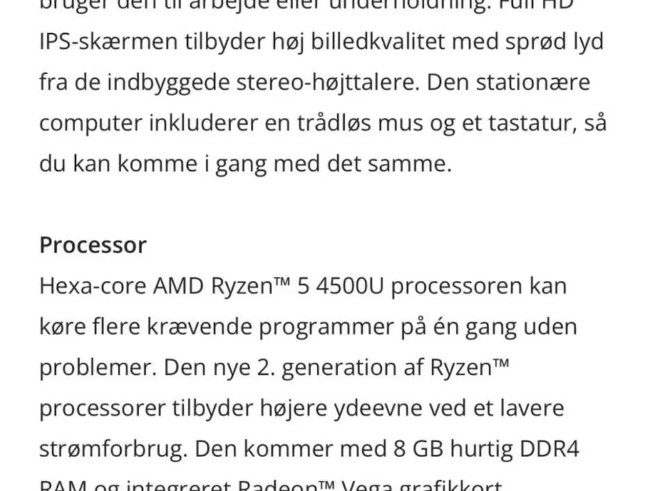 Billede 9 - HP All-in-One R5-4/16/1000 27" AIO stationær compu