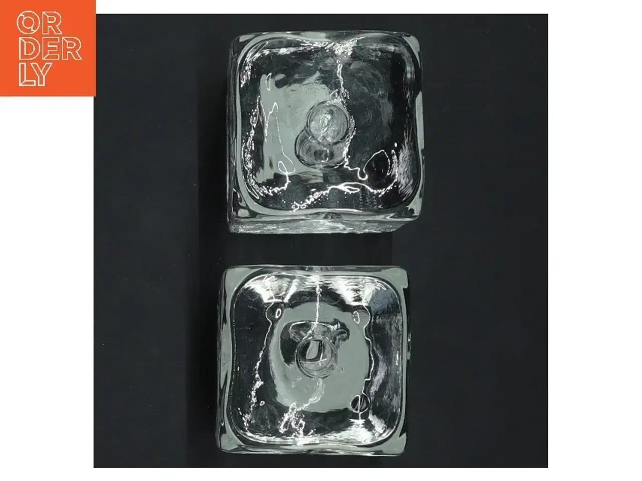 Billede 3 - Glas lysestager (str. 8x5x5 cm)