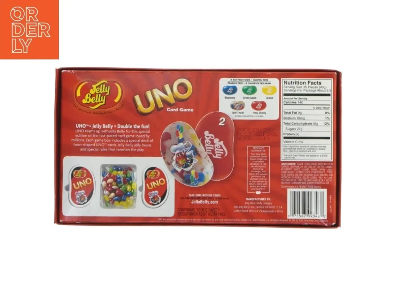 Billede 2 - UNO Jelly Belly Special Edition Kortspil (æske str. 24,5x13,5 cm)
